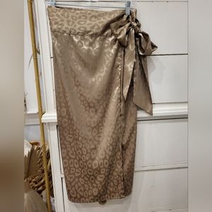 NWT satin wrap skirt